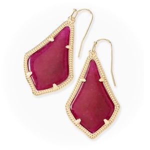 Kendra Scott Alexandra burgundy earrings